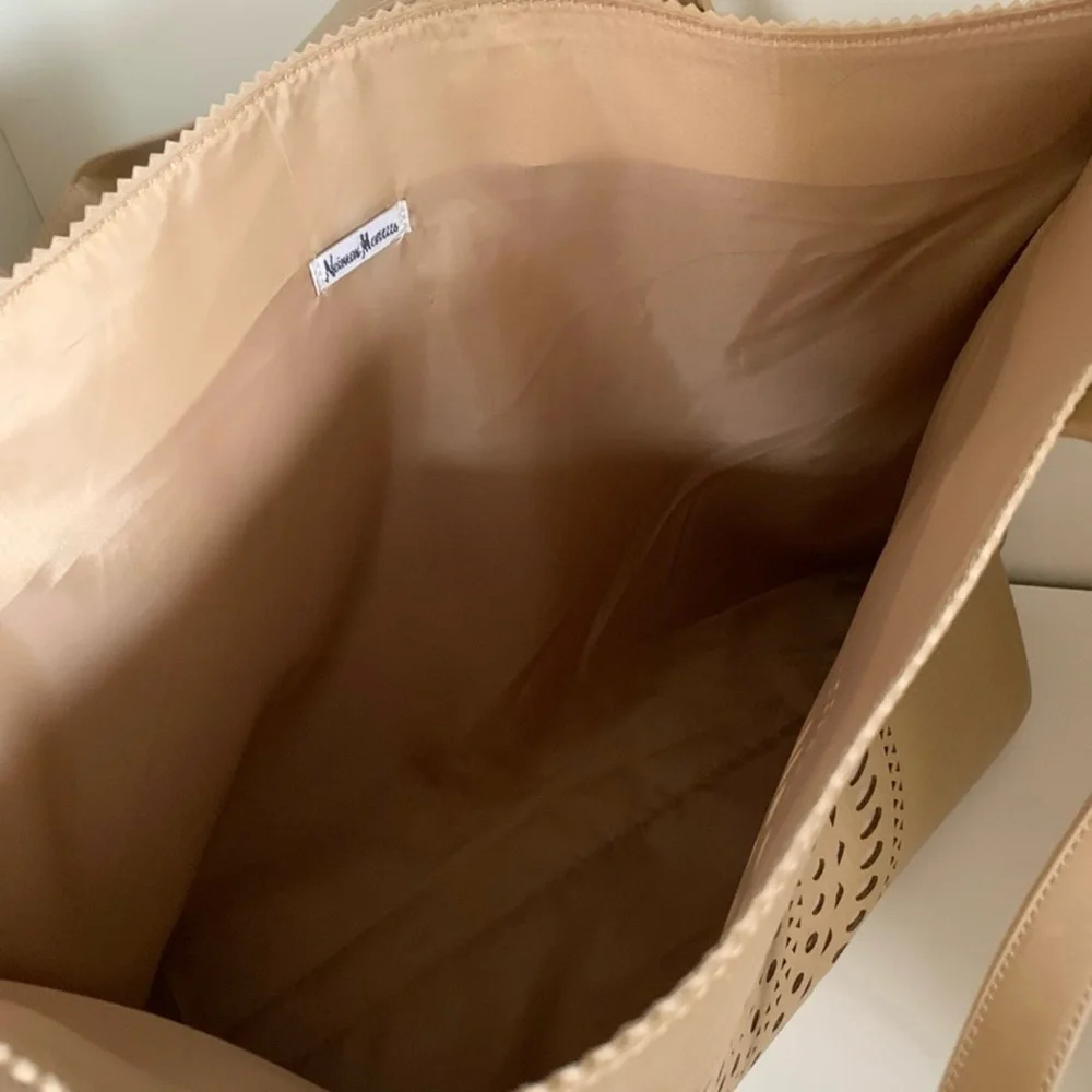 Neiman marcus XL gold tote